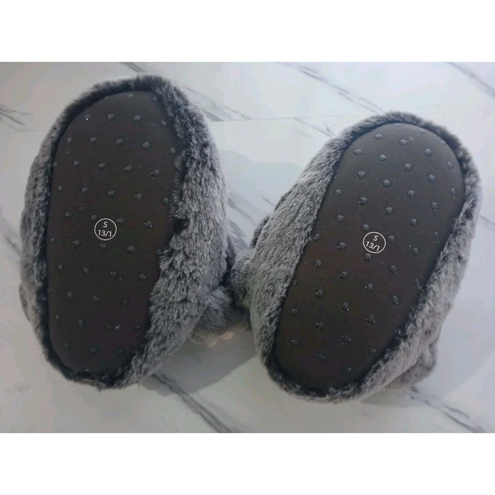 NEW Sloth Print Loafer Slippers - Cat & Jack™ Brown Size Small 13-1